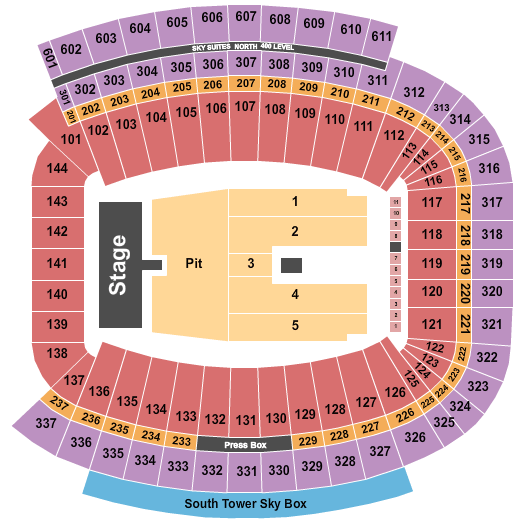 Sanford Stadium Live Between The Hedges Seating Chart